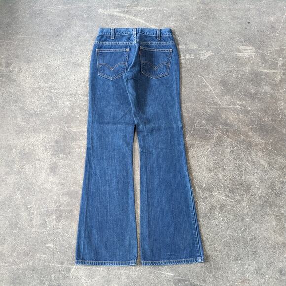 Vintage Levi's Low Rise Flare Jeans Womens 7 26 Blue Dark Bootcut Retro Y2K - Picture 4 of 10
